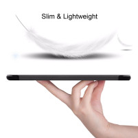 Кожен калъф тефтер Tri-Fold за Samsung Galaxy Tab S6 10.5 T860 / T865 черен